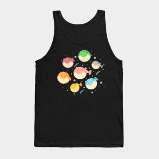 Happy Puffer Fish Tank Top